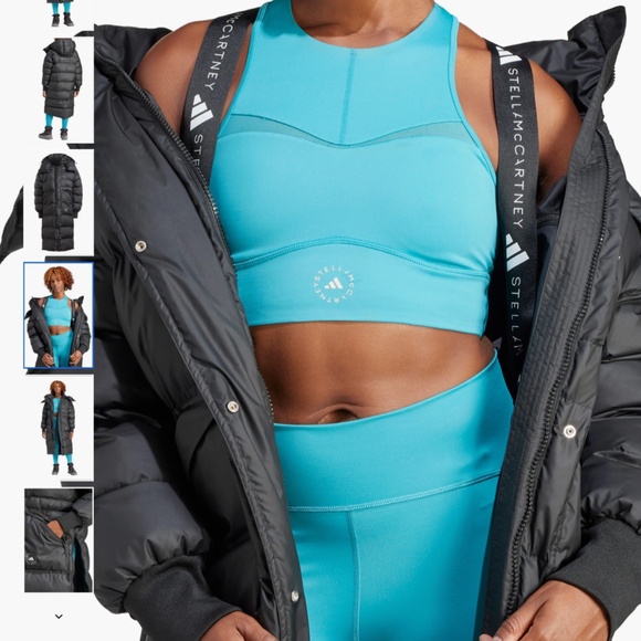 adidas by Stella McCartney Longline WIND.RDY Puffer Jacket, size XL - Picture 4 of 16